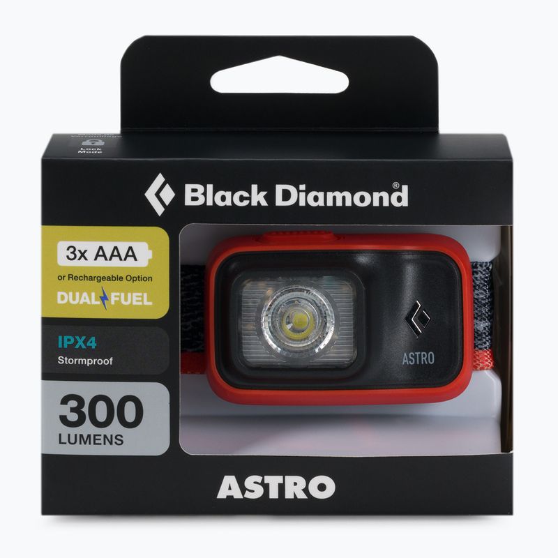 Black Diamond Astro 300 lanternă cu cap roșu BD6206748001ALL1 2