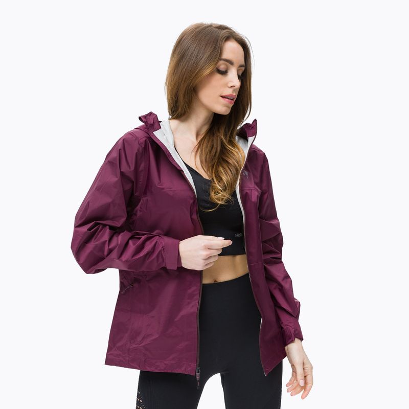 Jachetă de ploaie cu membrană Black Diamond Treeline pentru femei de culoare mov AP7450095016XSM1