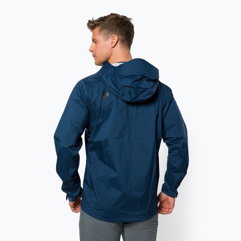Jachetă de ploaie cu membrană Black Diamond Stormline Stretch Blue APCDT04013SML1 pentru bărbați Black Diamond Stormline Stretch Blue 3