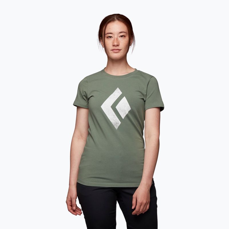 Tricou de alpinism pentru femei Black Diamond Chalked Up verde AP7300523053