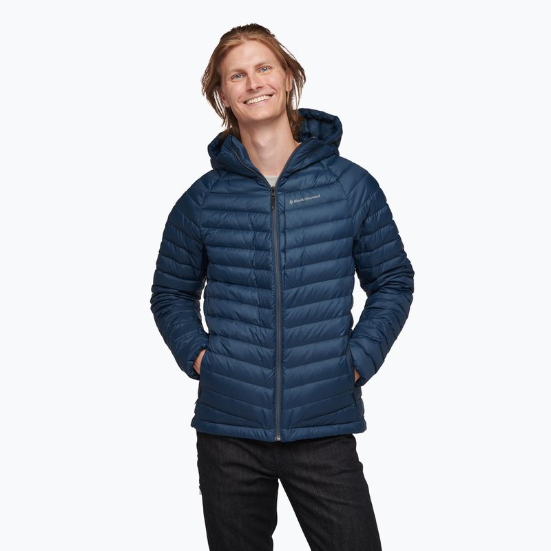 Jachetă din puf pentru bărbați Black Diamond Access Down Hoody albastru marin AP7460804013LRG1