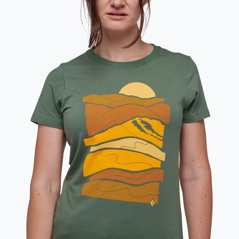 Tricou de alpinism pentru femei Black Diamond Leveled Landscape verde AP7302493053LRG1 3