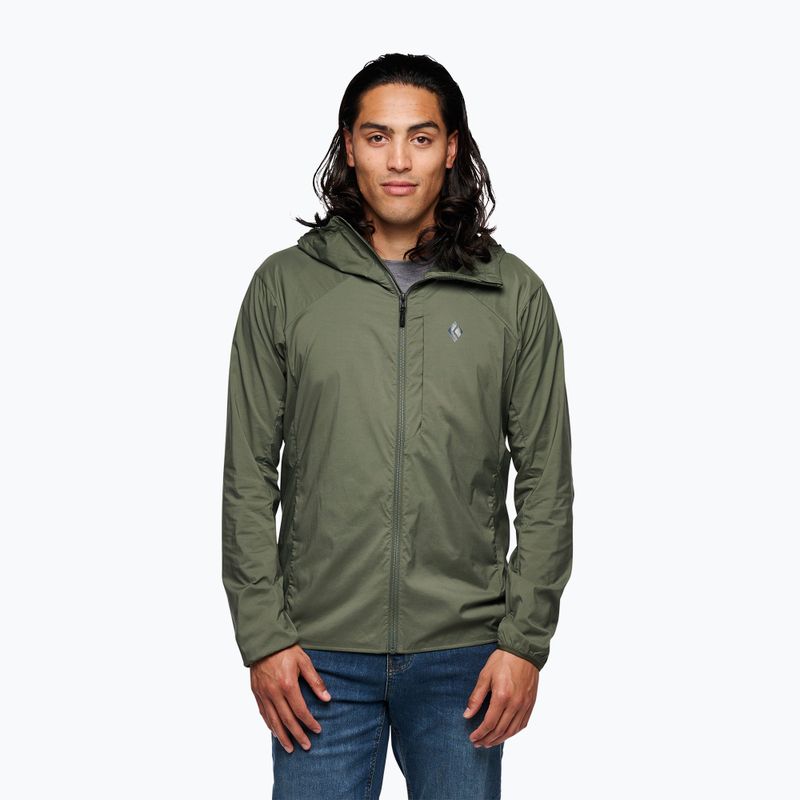 Geacă softshell pentru bărbați Black Diamond Alpine Start Hoody verde AP7450233010