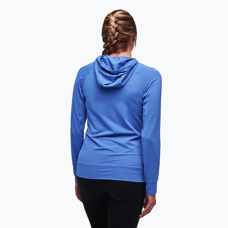 Bluză de trekking pentru femei Black Diamond Alpenglow Hoody albastră AP7520804063 2
