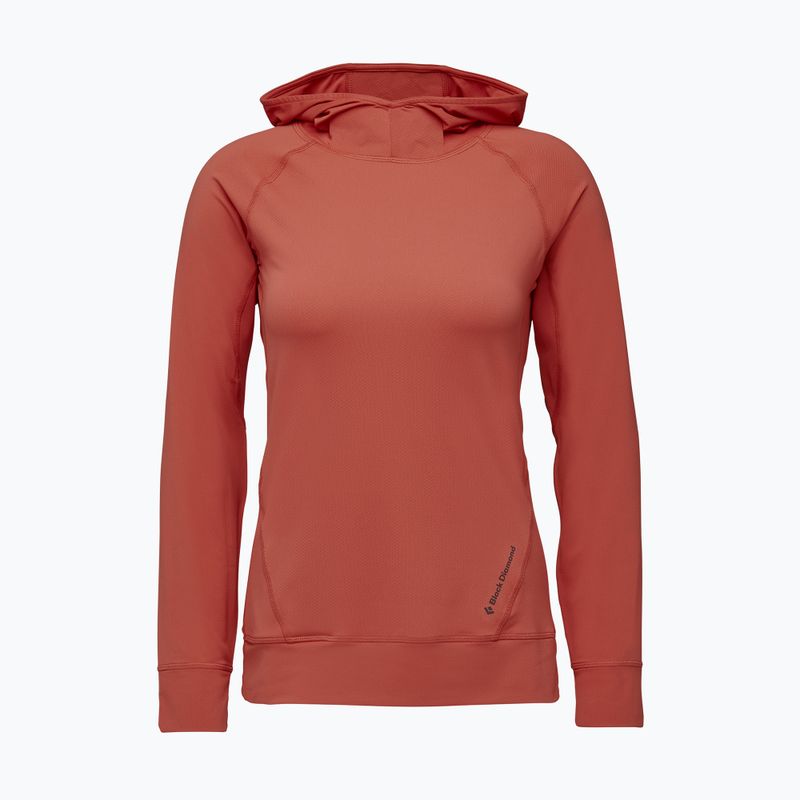 Bluză de trekking pentru femei Black Diamond Alpenglow Hoody roză AP7520806028