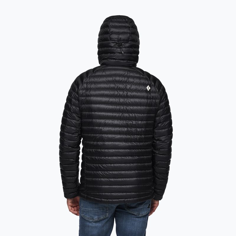 Jachetă cu puf pentru bărbați Black Diamond Approach Approach Down Hoody negru 2