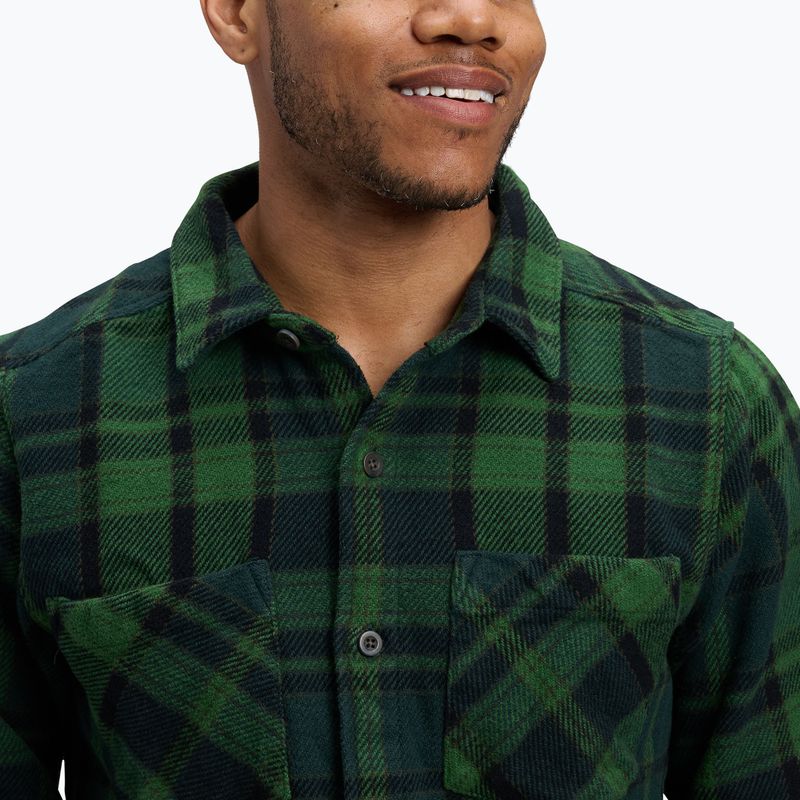 Tricou de trekking pentru bărbați Black Diamond Project Heavy Flannel palm green/anthracite plaid 4