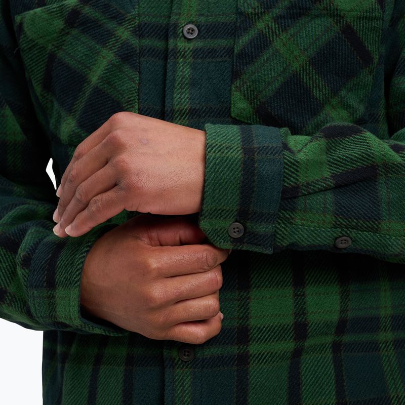 Tricou de trekking pentru bărbați Black Diamond Project Heavy Flannel palm green/anthracite plaid 5