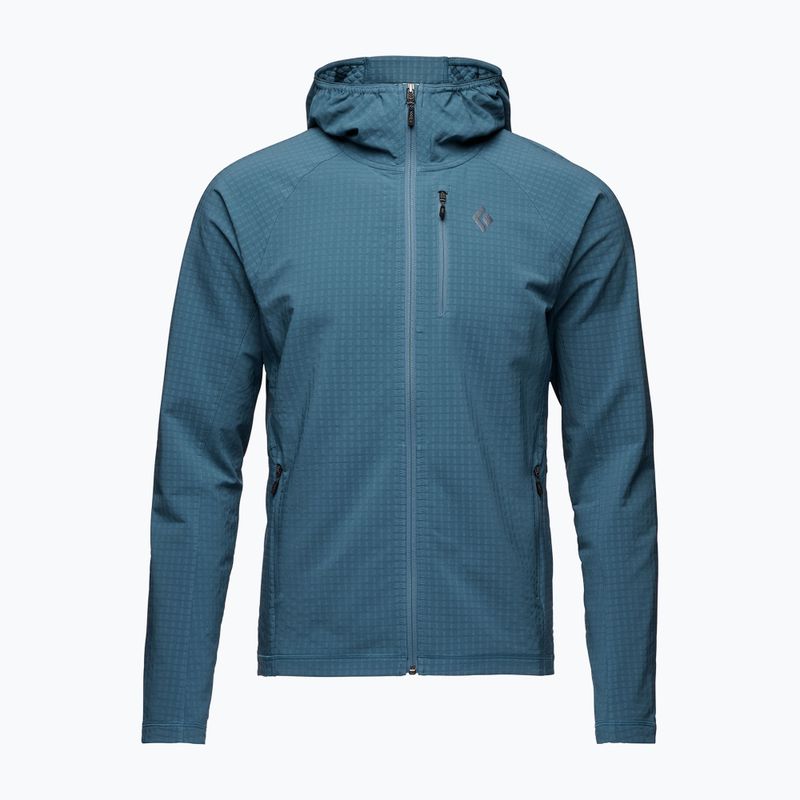 Bluză de trekking pentru bărbați Black Diamond Coefficient Storm Hoody creek blue