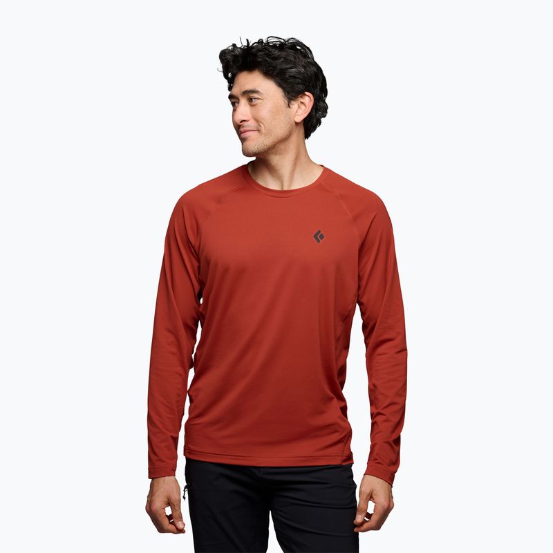 Bluză de trekking pentru bărbați Black Diamond Alpenglow Crew burnt sienna