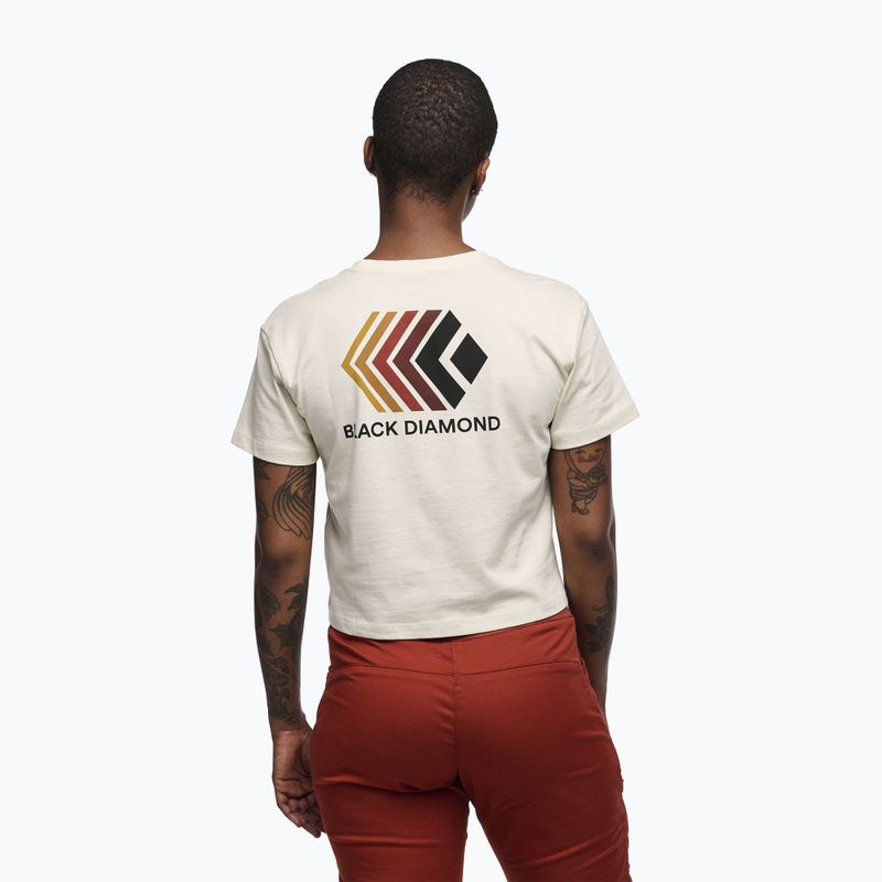 Tricou pentru femei Black Diamond Faded Crop laurel off white