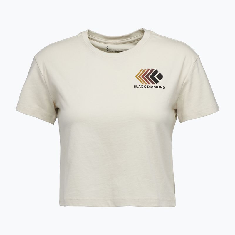 Tricou pentru femei Black Diamond Faded Crop laurel off white