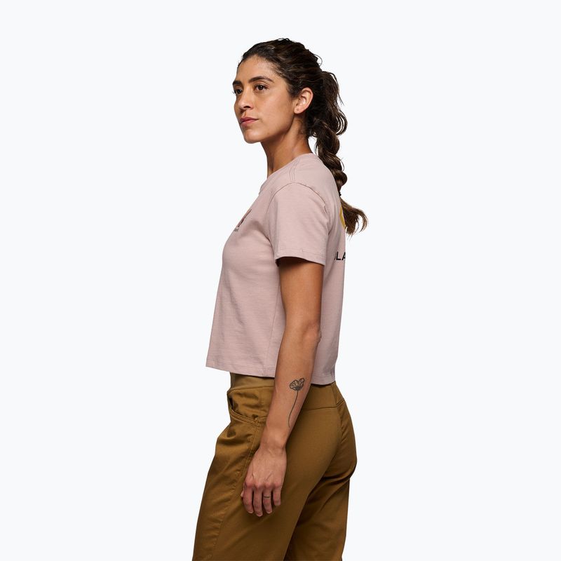 Tricou pentru femei Black Diamond Faded Crop pale mauve 2
