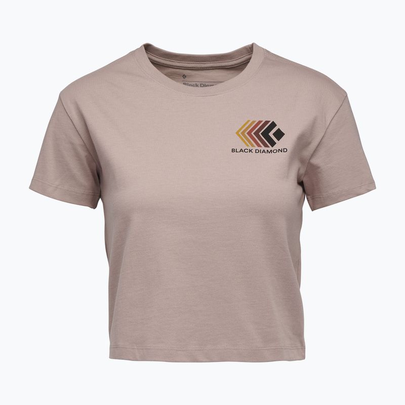 Tricou pentru femei Black Diamond Faded Crop pale mauve 4