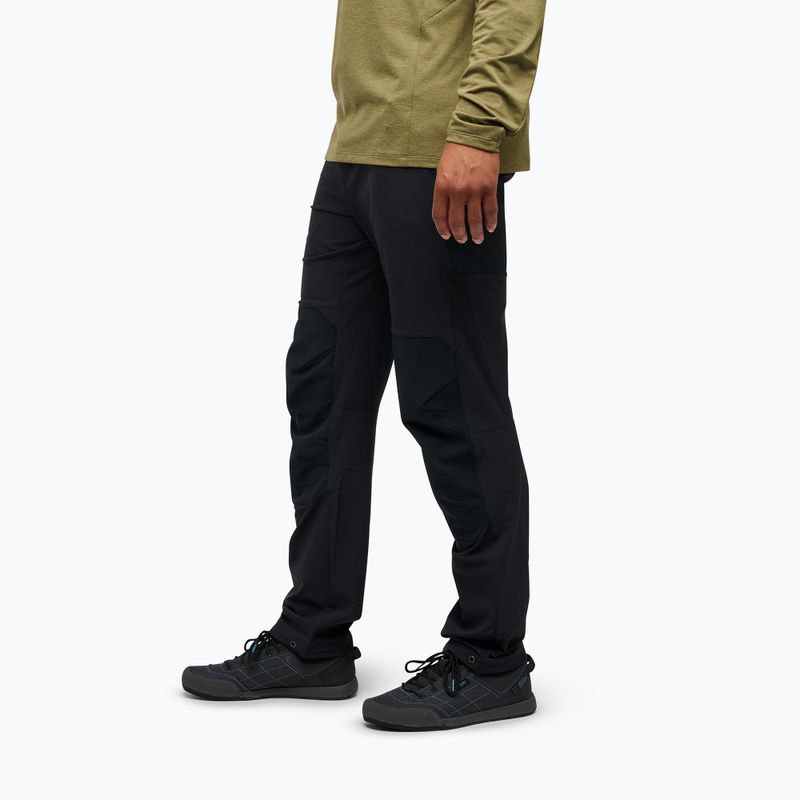 Pantaloni de trekking pentru bărbați Black Diamond Alpine Hybrid black/black 3