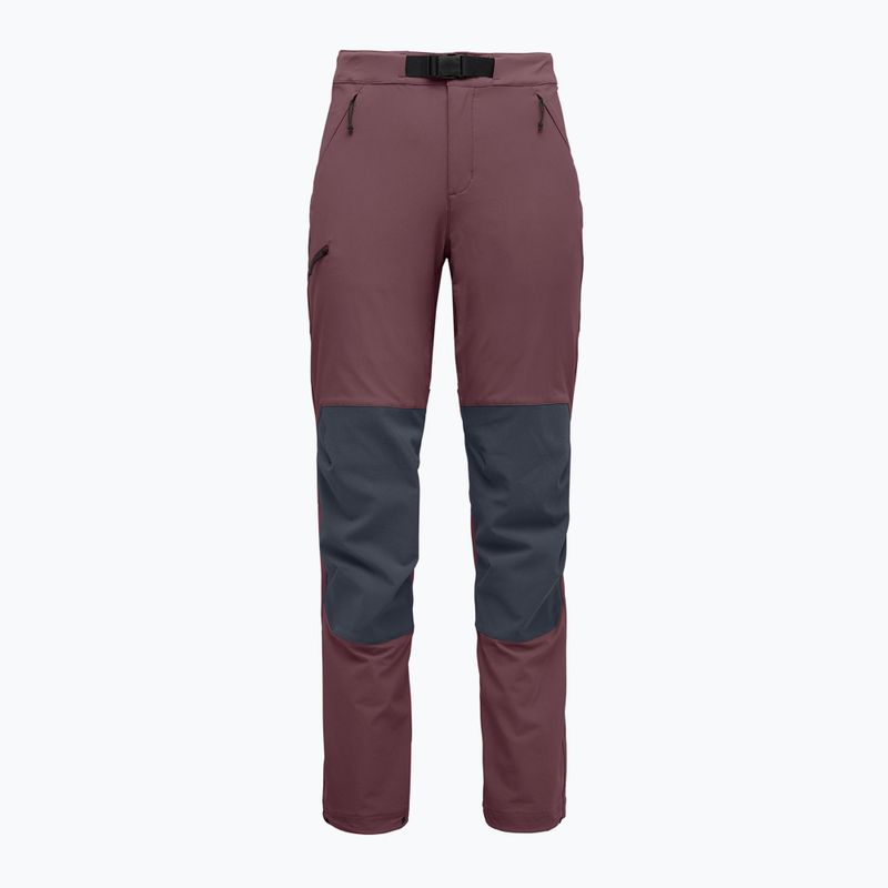 Pantaloni de trekking pentru femei Black Diamond Alpine Hybrid fig/charcoal