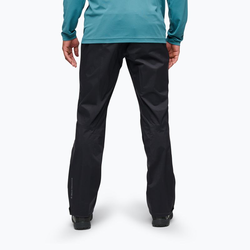 Pantaloni de ploaie pentru bărbați Black Diamond Fineline Stretch FZ black 2