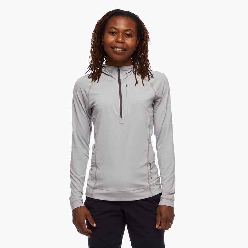 Hanorac de trekking pentru femei Black Diamond Alpenglow Pro Hoody pewter