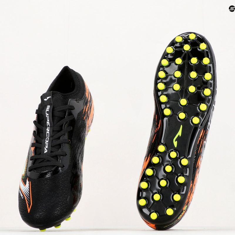 Joma Super Copa AG ghete de fotbal pentru bărbați negru/coral 17