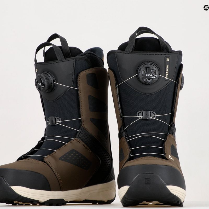 Cizme de snowboard pentru bărbați Salomon Dialoge Dual Boa maro L41698900 15