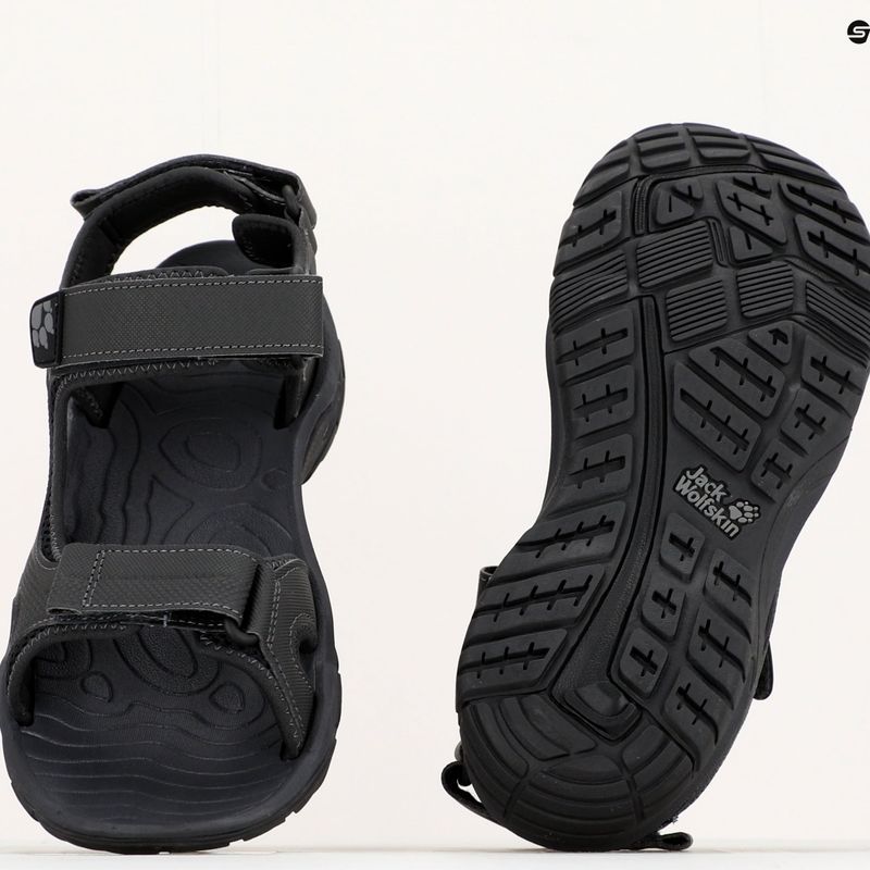 Sandale de trekking pentru bărbați Jack Wolfskin Lakewood Cruise negre 4019011 18