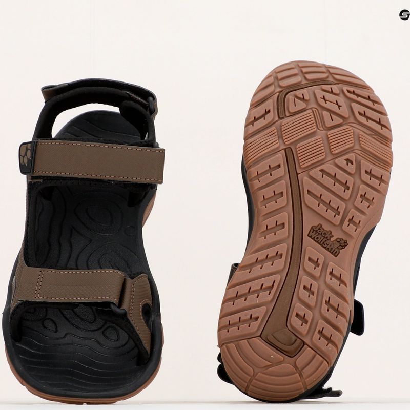 Sandale de trekking pentru bărbați Jack Wolfskin Lakewood Cruise maro 4019011 17