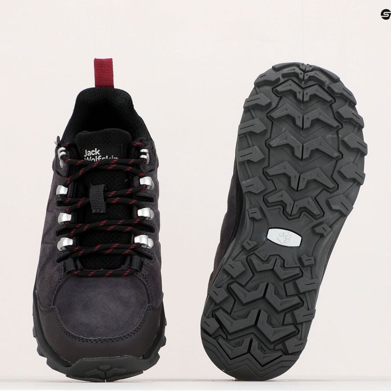 Jack Wolfskin cizme de trekking pentru femei Refugio Texapore Low negru 4050821 11