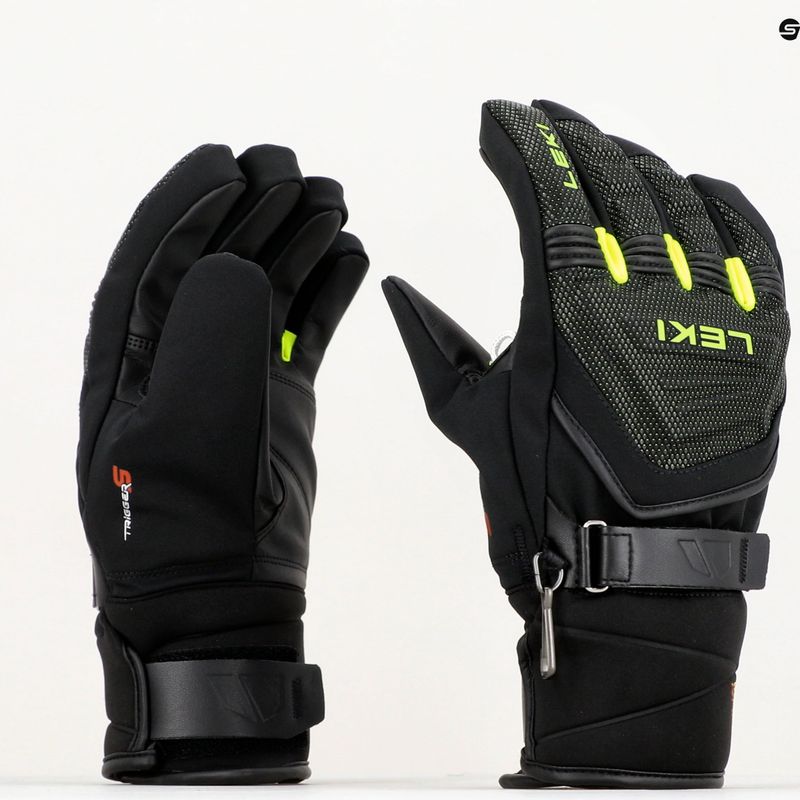 Mănuși de schi pentru copii LEKI Race Coach C-Tech S negre 652803701 9