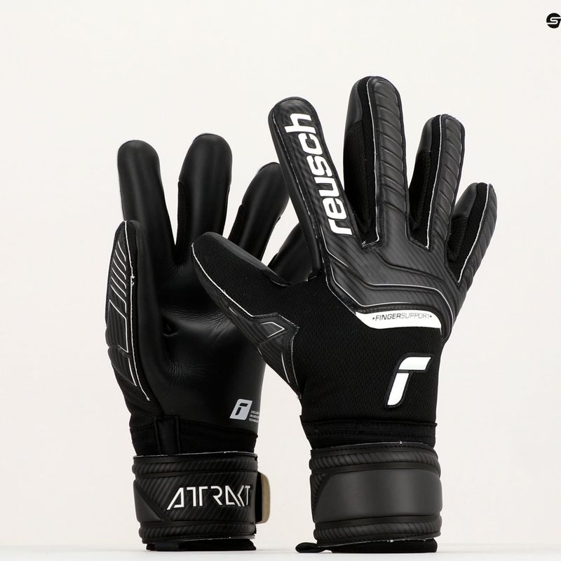 Mănușă de portar Reusch Attrakt Infinity Suport pentru degete negru 5270720-7700 10