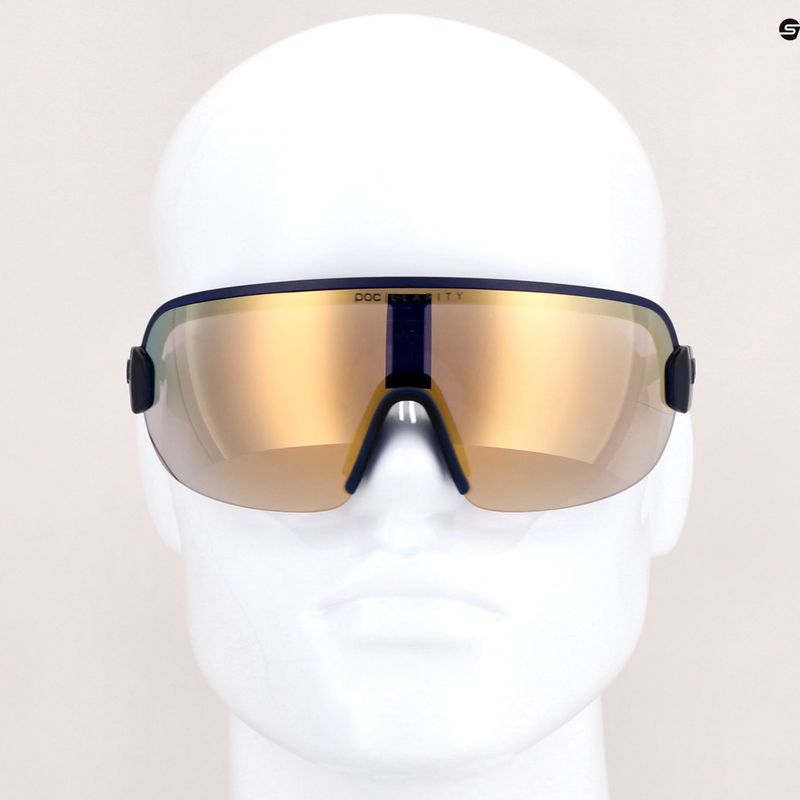 Ochelari de protecție pentru bicicletă POC Aim lead blue/clarity road gold 7