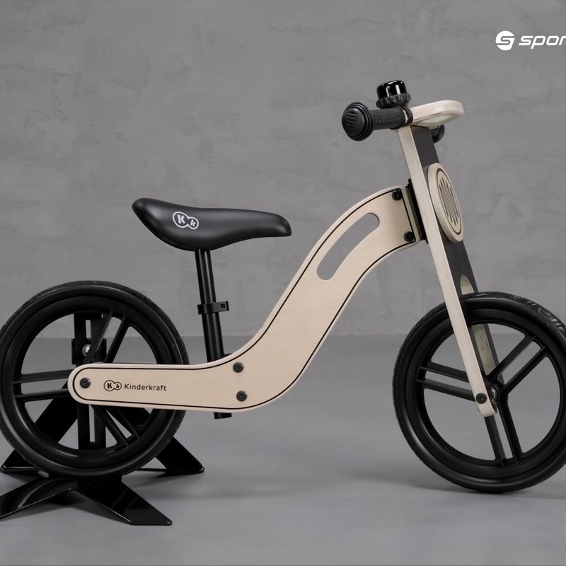 Bicicletă fără pedale pentru copii Kinderkraft Uniq, maro, KKRUNIQNAT0000 7