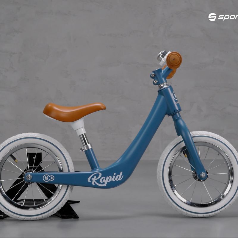 Bicicletă fără pedale pentru copii Kinderkraft Rapid, albastru, KKRRAPIBLU0000 7