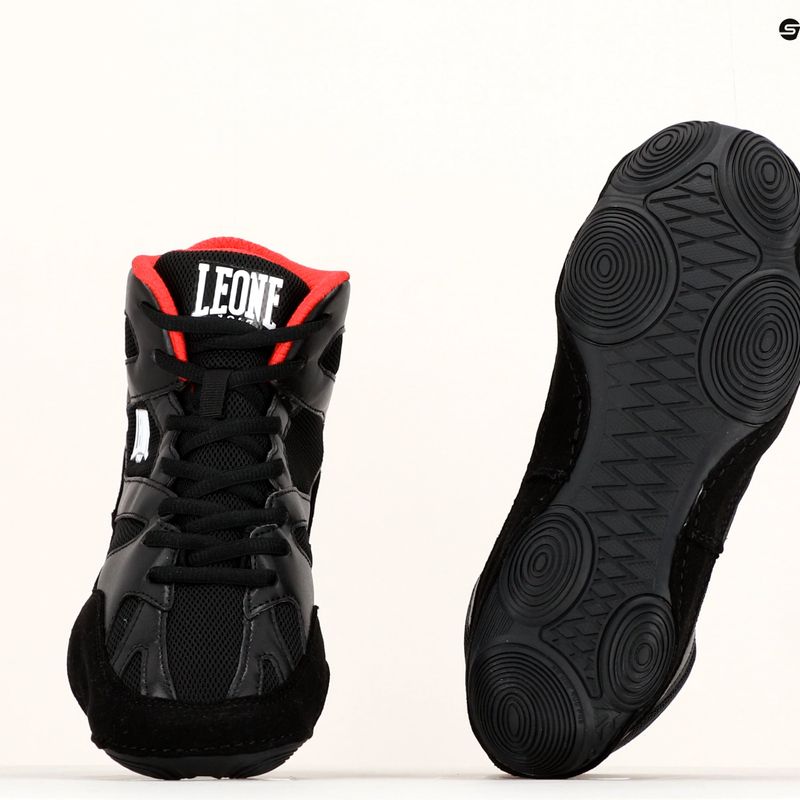 LEONE pantofi de box pentru bărbați 1947 Luchador negru CL130 14