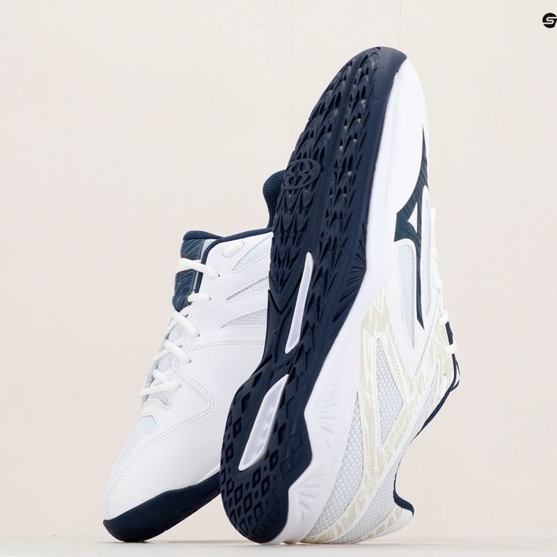 Pantofi de volei pentru bărbați Mizuno Thunder Blade 3 alb V1GA217022 10