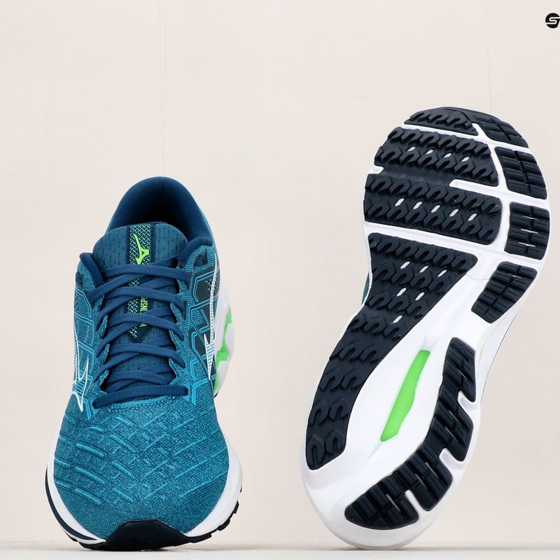 Pantofi de alergare pentru bărbați Mizuno Wave Inspire 18 albastru J1GC224402 17