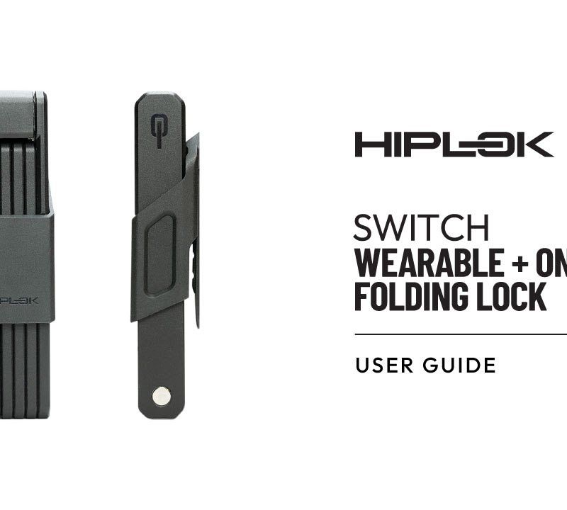 Încuietoare de bicicletă Hiplok Switch black 9