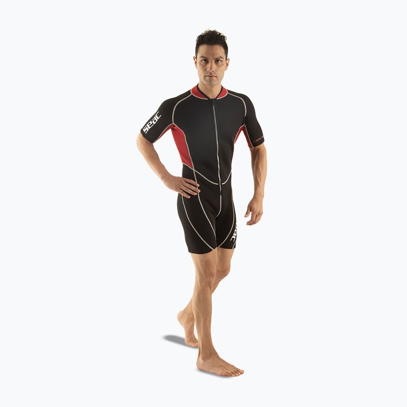 Costum de înot pentru bărbați SEAC Shorty Ciao 2,5 mm black/red 3