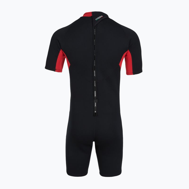 Costum de înot pentru bărbați SEAC Shorts Relax 2.2 mm black/red 3
