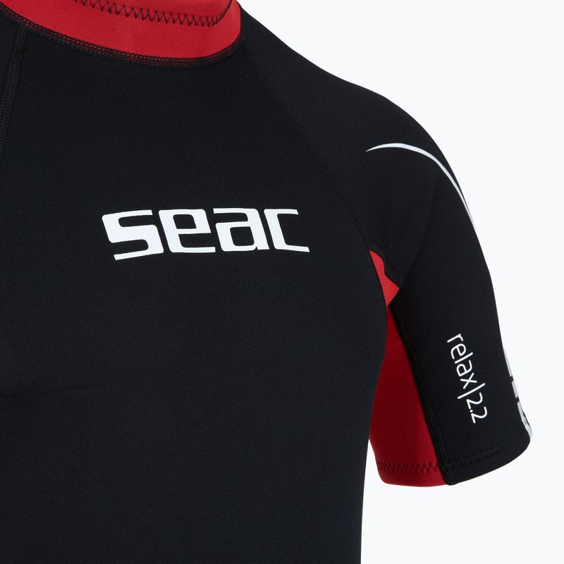 Costum de înot pentru bărbați SEAC Shorts Relax 2.2 mm black/red 4