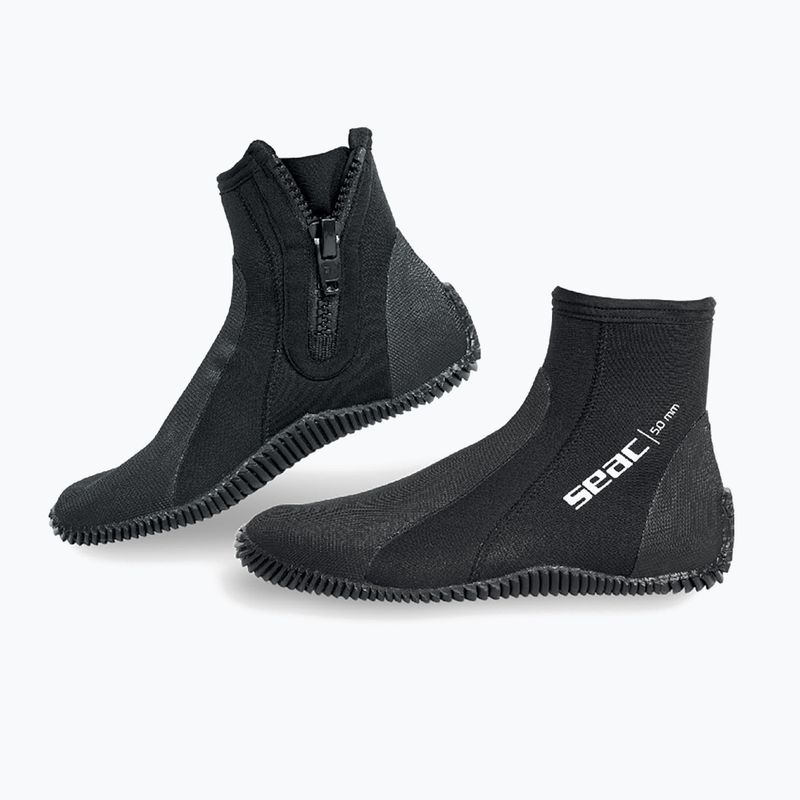 Încălțăminte din neopren SEAC Basic HD Zip 5 mm black 3