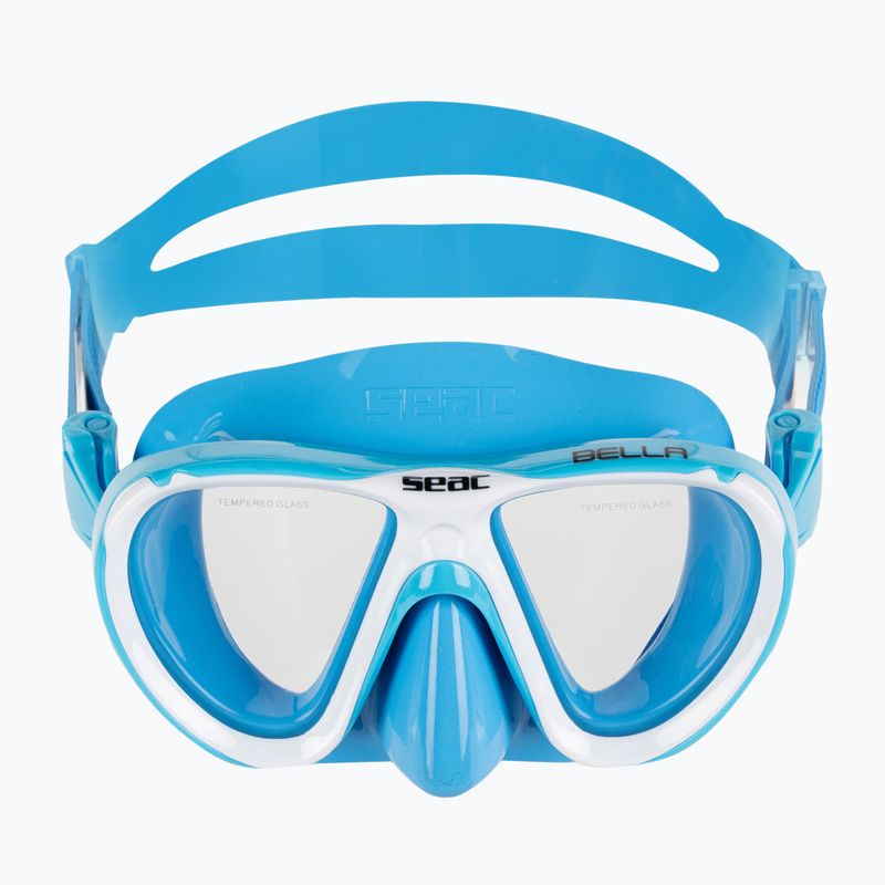 Set de snorkeling pentru copii SEAC Bella light blue 3