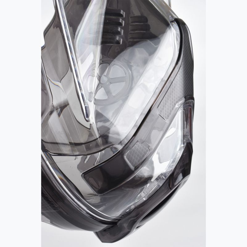 SEAC Magica gri transparent/verde lime mască completă pentru snorkelling 4