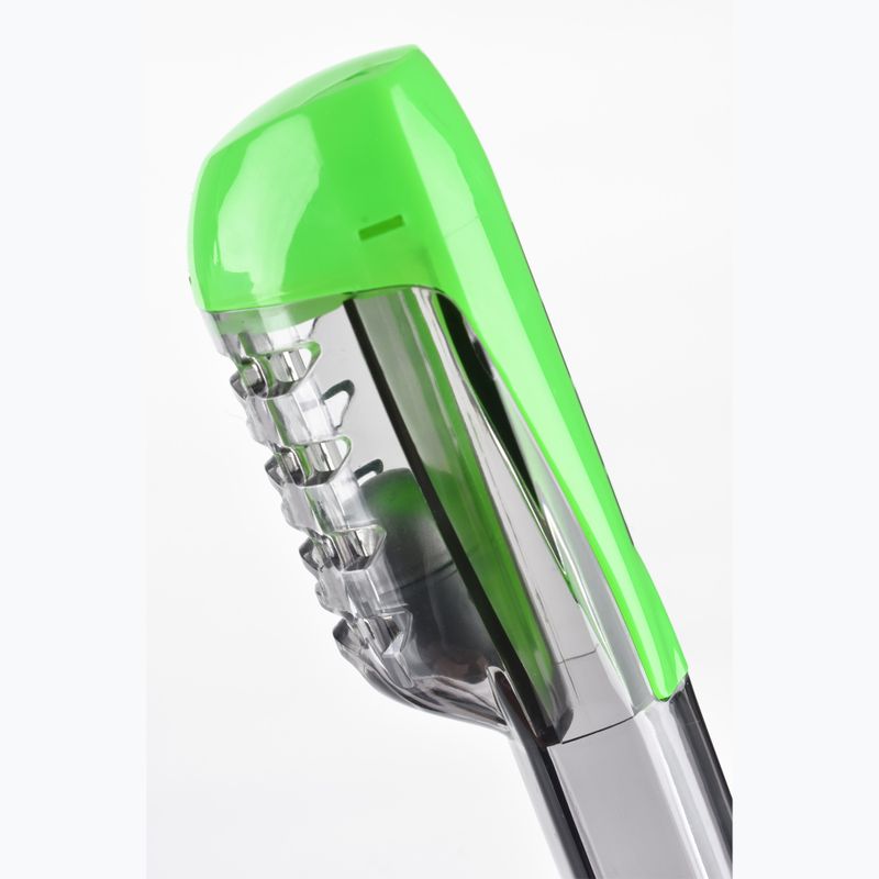 SEAC Magica gri transparent/verde lime mască completă pentru snorkelling 6