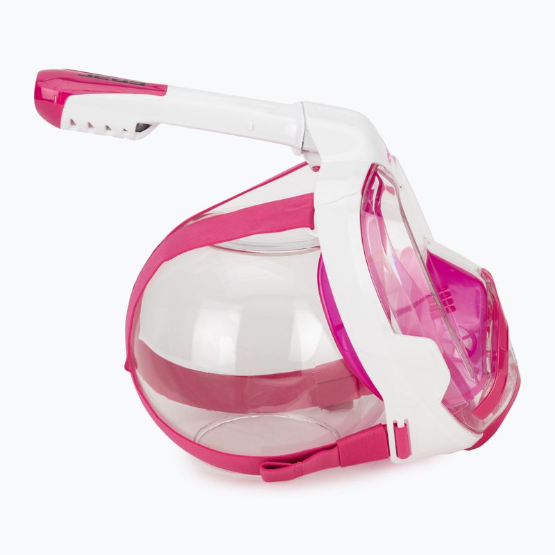 Mască integrală de snorkeling SEAC Magica white/pink 3