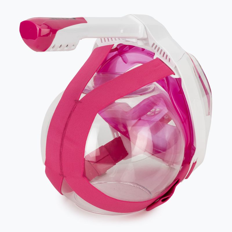 Mască integrală de snorkeling SEAC Magica white/pink 4