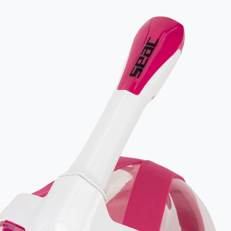 Mască integrală de snorkeling SEAC Magica white/pink 5
