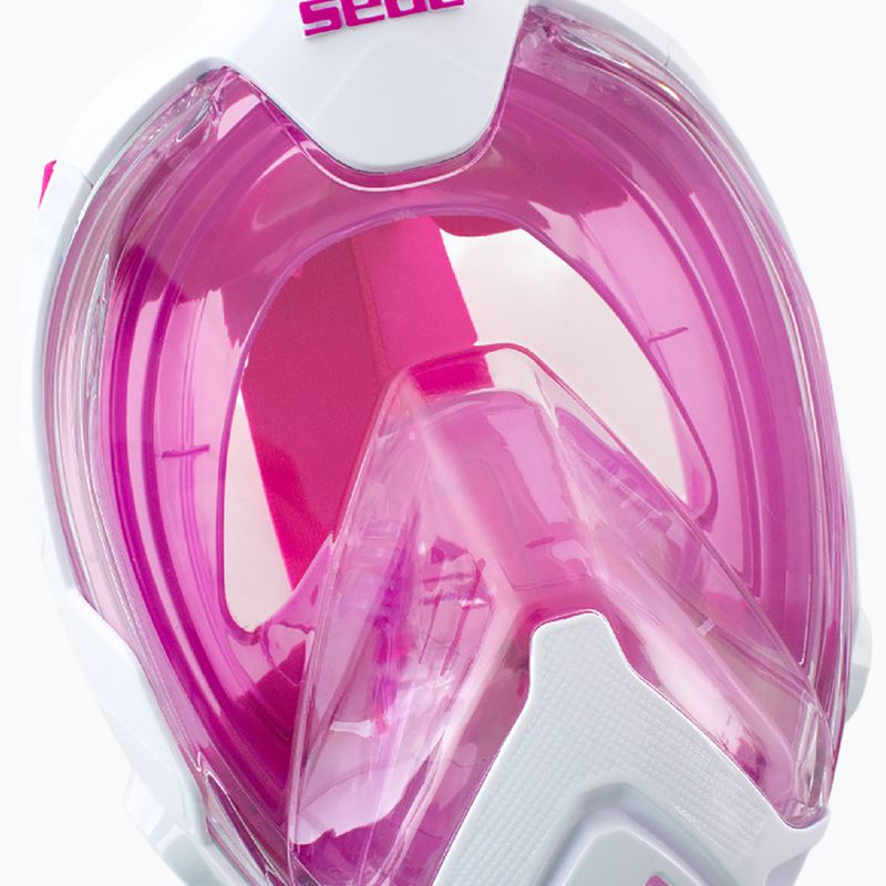 Mască integrală pentru copii SEAC Magica White/Pink 4