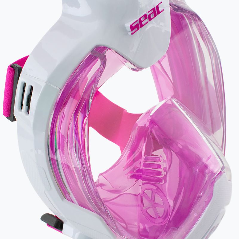 Mască integrală pentru copii SEAC Magica White/Pink 9