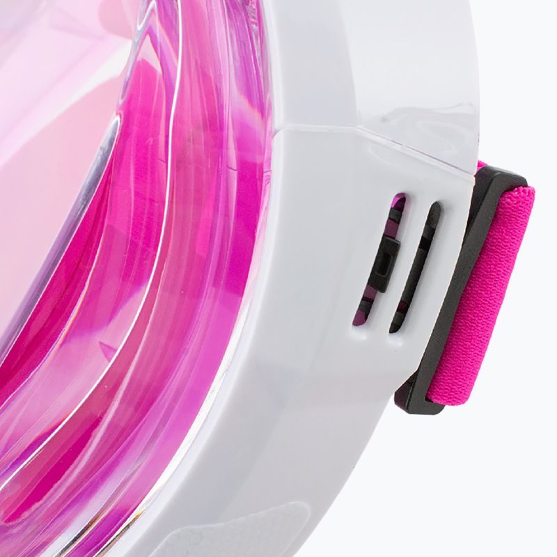 Mască integrală pentru copii SEAC Magica White/Pink 10