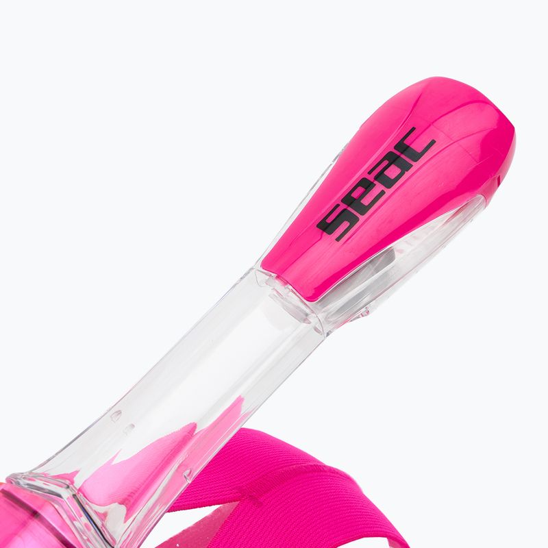 SEAC Magica negru silicon negru / roz mască pentru copii cu fața întreagă pentru snorkelling 4